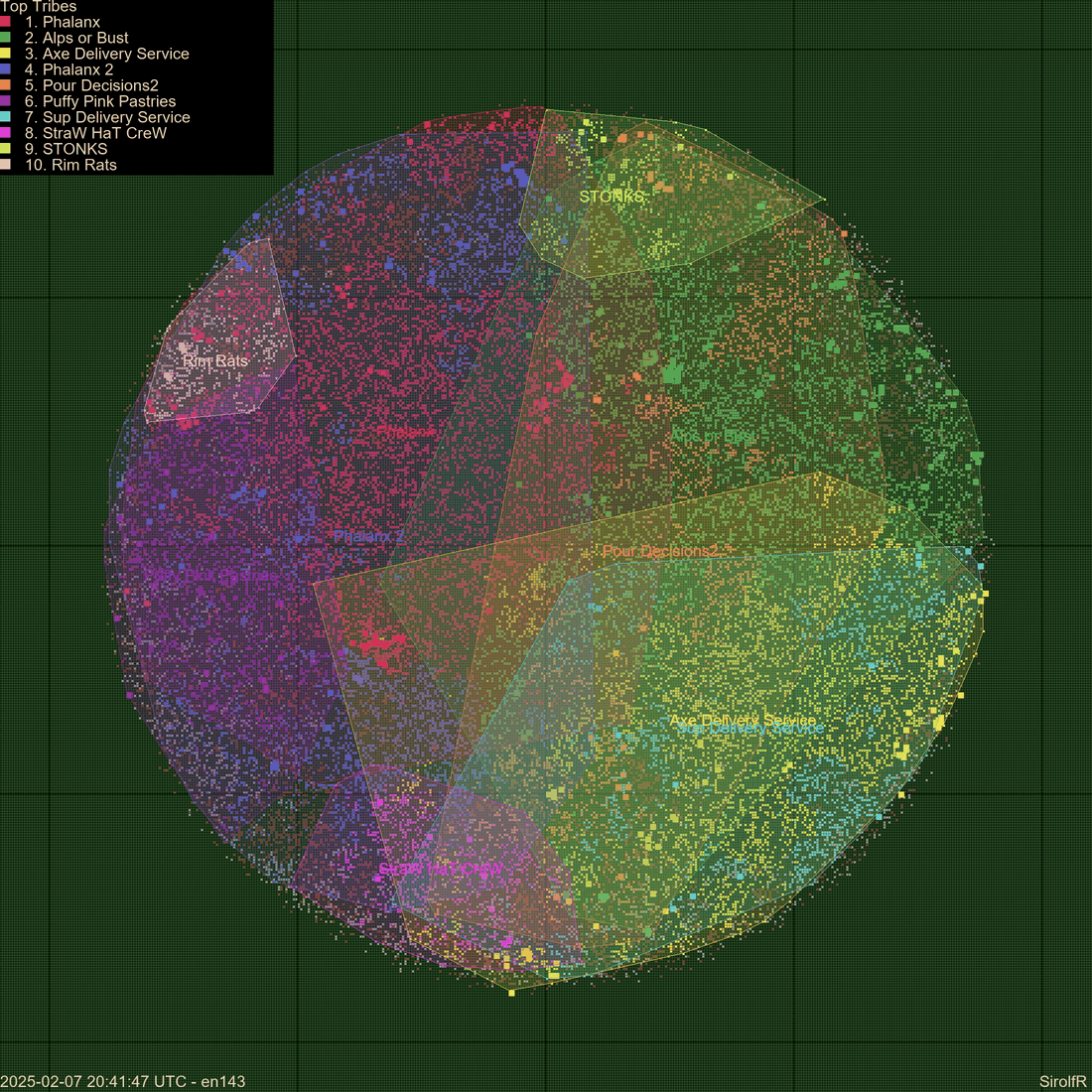 en143 Tribes with Zones of Control Timelapse